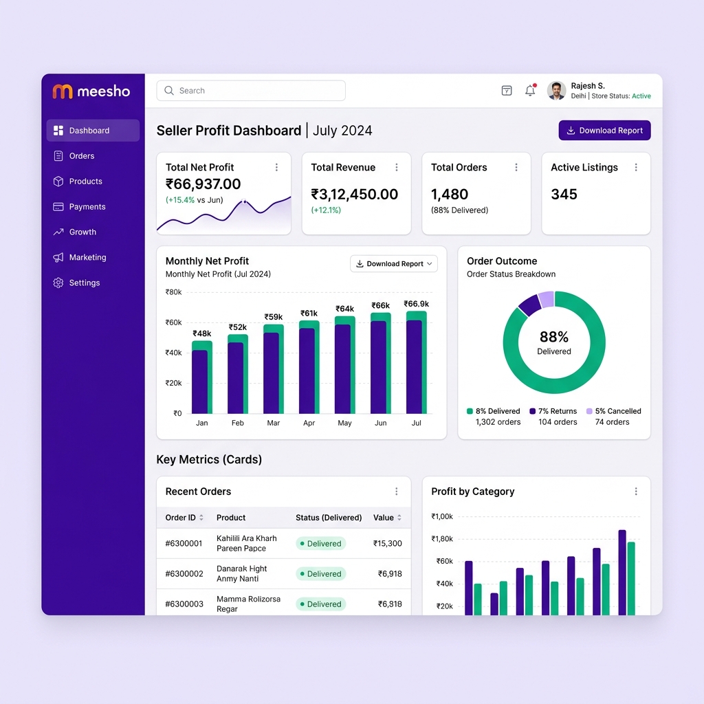 Real Profit Control Dashboard